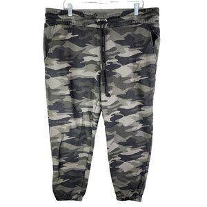 Mens Gray Wild Fable Camouflage Joggers Camo Cotton Polyester Blend Size XL